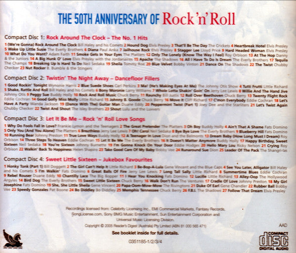 Various : The 50th Anniversary Of Rock'n'Roll (4xCD, Comp)