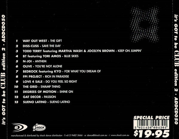 Various : It's Got To Be Club Edition 2 (CD, Comp)