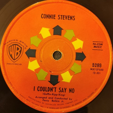 Connie Stevens : Mr. Songwriter / I Couldn't Say No (7", Single)