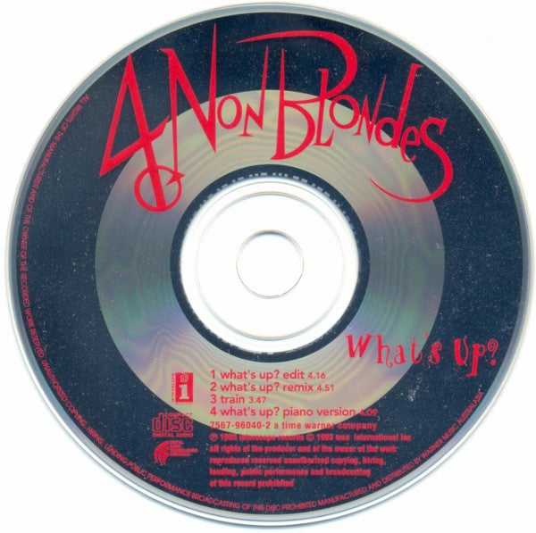 4 Non Blondes : What's Up? (CD, Single)