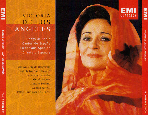 Victoria De Los Angeles : Songs Of Spain (4xCD, Comp, Mono, RM)