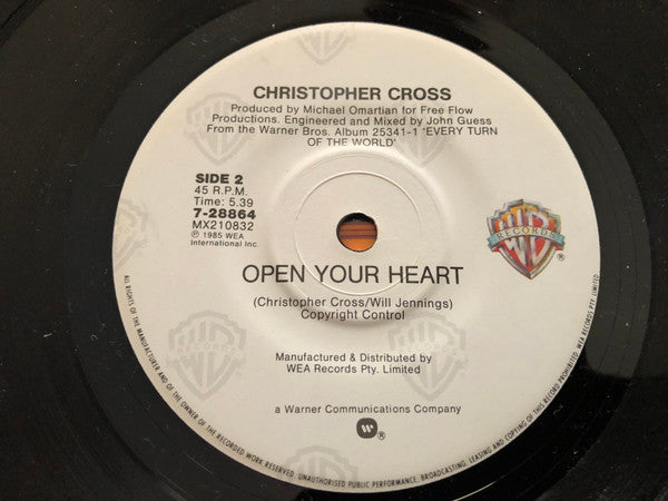 Christopher Cross : Charm The Snake (7", Single)