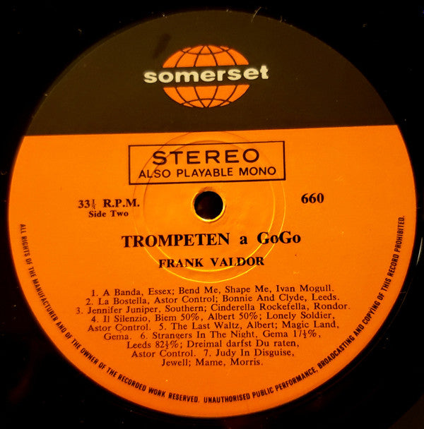 Frank Valdor : Trompeten À Gogo (LP, Album)