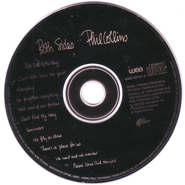 Phil Collins : Both Sides (CD, Album)