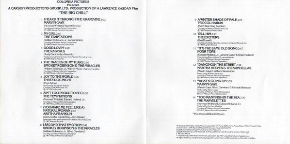 Various : (Original Motion Picture Soundtrack) The Big Chill (Plus Additional Classics From The Era) (CD, Comp)