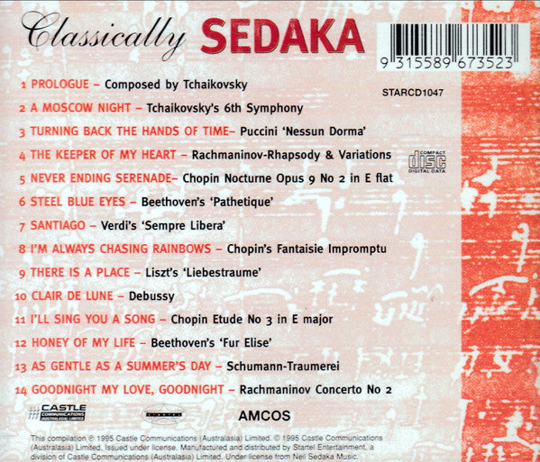 Neil Sedaka : Classically Sedaka (CD, Album)