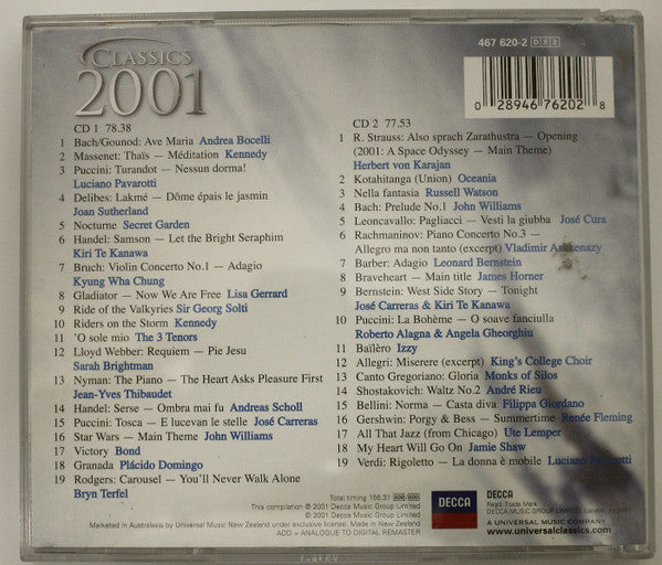 Various : Classics 2001 (2xCD, Comp)
