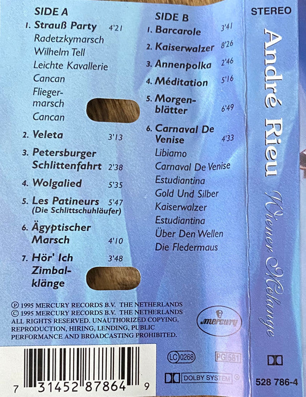 André Rieu : Wiener Melange (Cass)