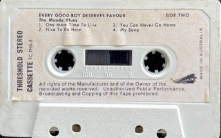The Moody Blues : Every Good Boy Deserves Favour (Cass, Album)