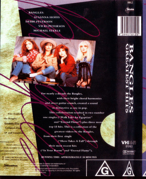 Bangles : Greatest Hits (VHS, Comp, PAL)