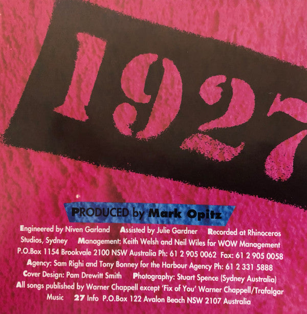 1927 : 1927 (CD, Album)