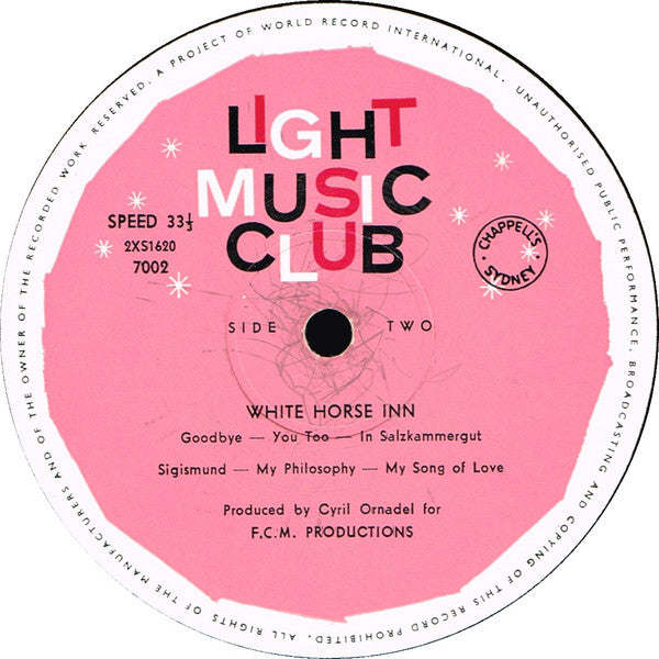 Various : White Horse Inn (LP, Album, Mono, Club)