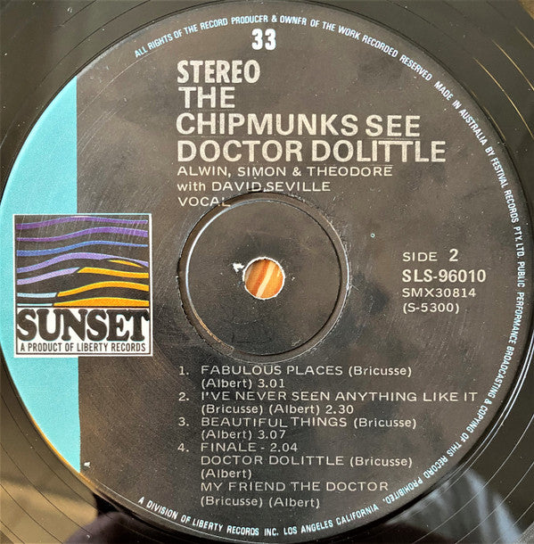 The Chipmunks : The Chipmunks See Doctor Dolittle (LP, Album)