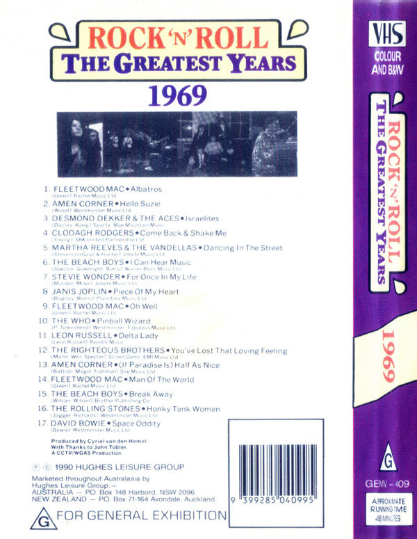 Various : 69 (17 Hot Hits!) (VHS, Comp)