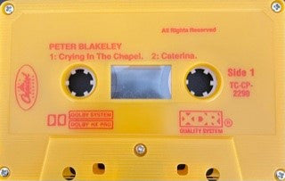 Peter Blakeley : Crying In The Chapel (Cass, Single, Dol)