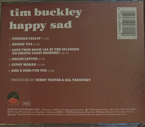 Tim Buckley : Happy Sad (CD, Album, RE)