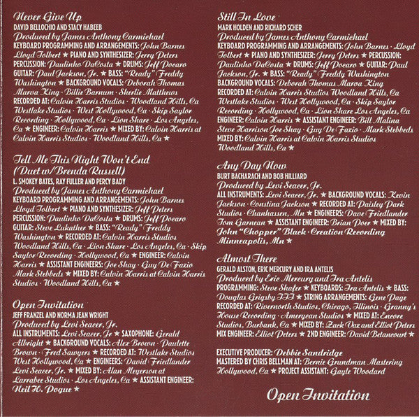 Gerald Alston : Open Invitation (CD, Album, RE)
