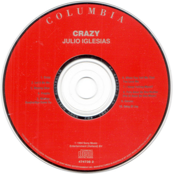 Julio Iglesias : Crazy (CD, Album)