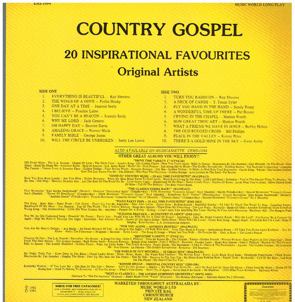 Various : Country Gospel (LP, Comp)