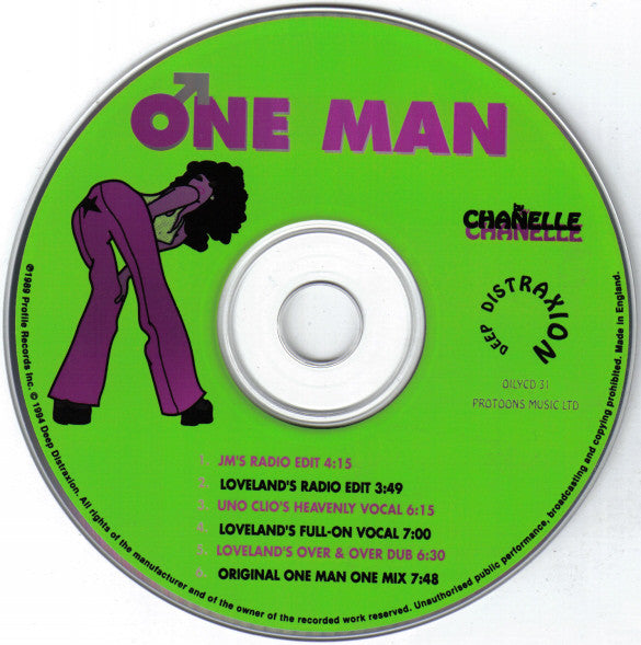 Chanelle : One Man (CD, Single)
