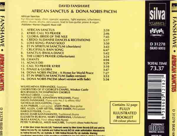 David Fanshawe : African Sanctus (CD, Album)