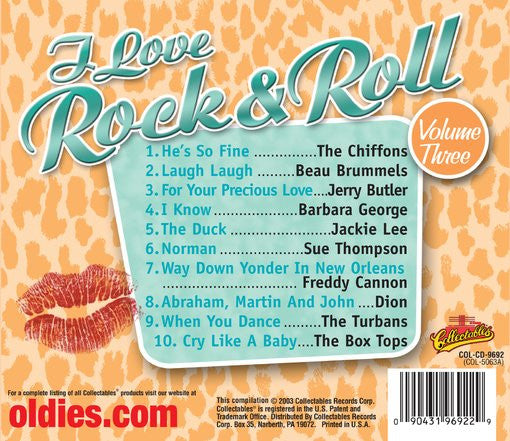 Various : I Love Rock & Roll Volume Three (CD, Comp)