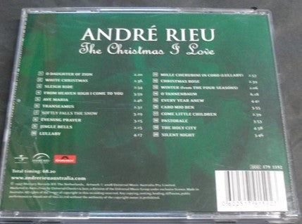 André Rieu : The Christmas I Love (CD, Album, Comp)