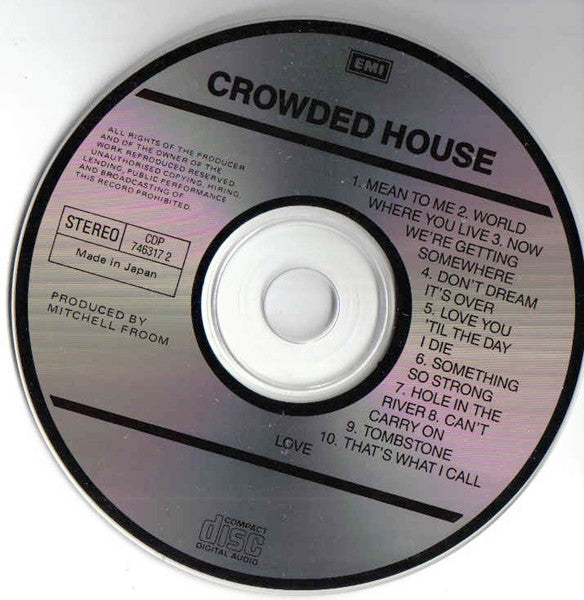 Crowded House : Crowded House (CD, Album)