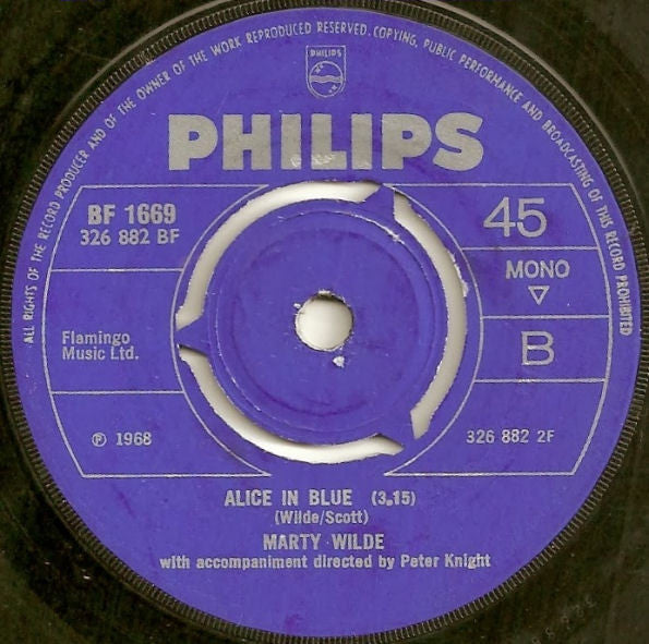 Marty Wilde : Abergavenny (7", Single, Mono)