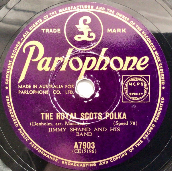 Jimmy Shand And His Band : La Rinka / The Royal Scots Polka (Shellac, 10")