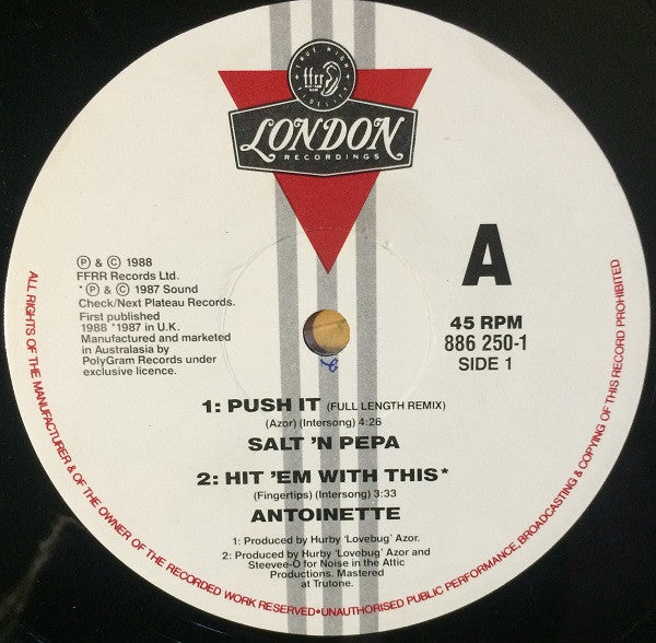 Salt 'N' Pepa / Antoinette : Push It / Hit 'Em With This / I Am Down (12")