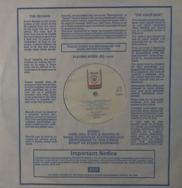 Joan Sutherland : Sings Arias From Lucia di Lammermoor, Ernani, I Vespri Siciliani, Linda Di Chamounix (LP, Album)