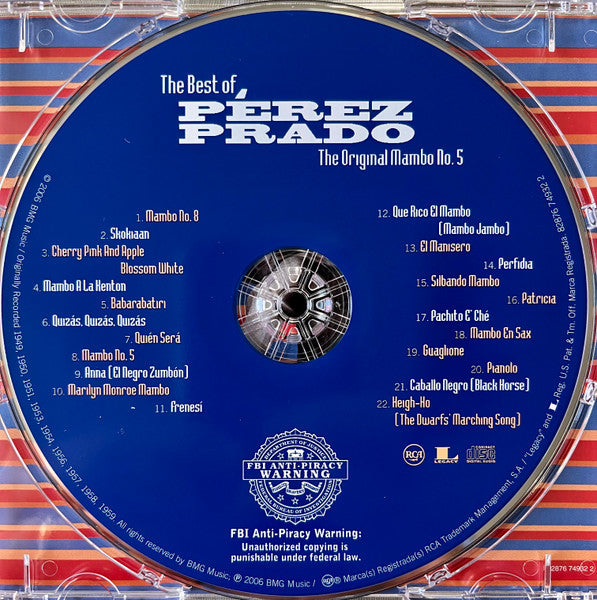 Pérez Prado* : The Best Of Pérez Prado: The Original Mambo No. 5 (CD, Comp, RE)