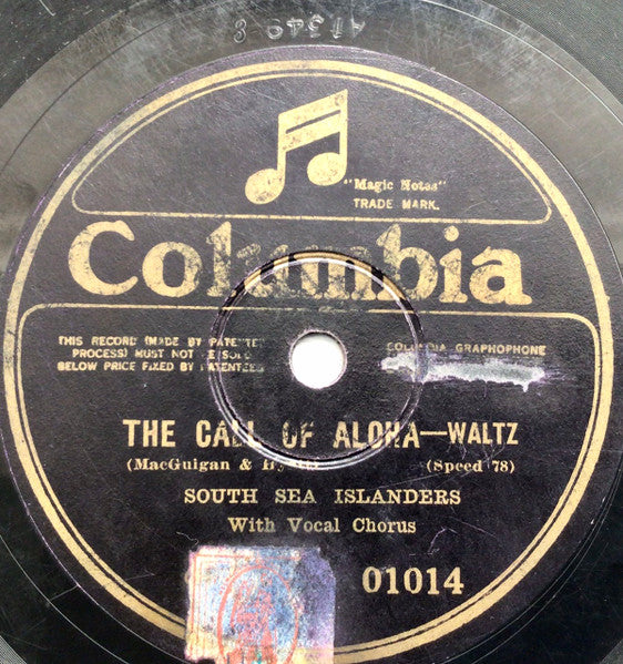 South Sea Islanders : That's What The Lei Said To Me / The Call Of Aloha (Shellac, 10")