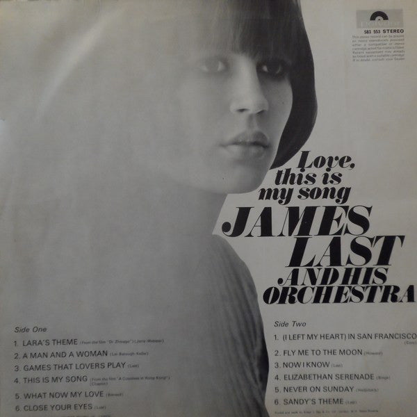James Last And His Orchestra* : Love, This Is My Song (LP)