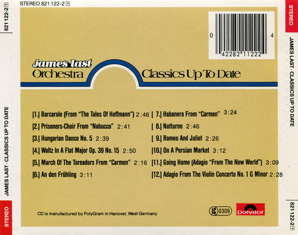 James Last Orchestra* : Classics Up To Date (CD, Album, RE)