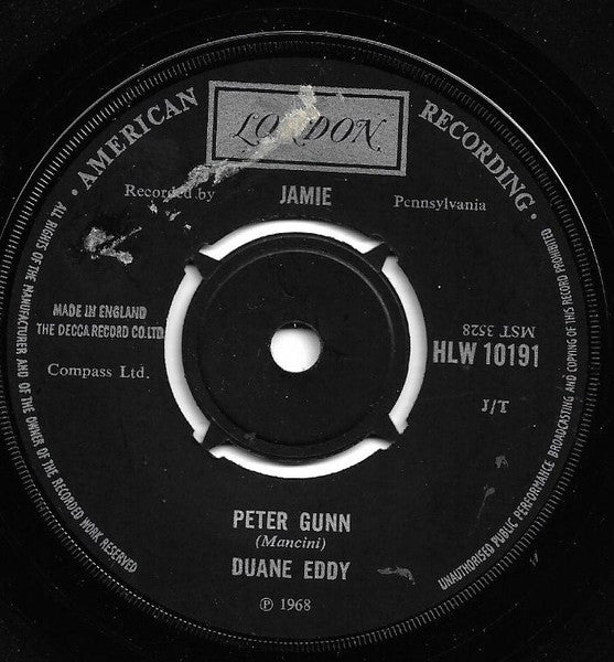 Duane Eddy : Rebel-Rouser / Peter Gunn (7", Single, RE)