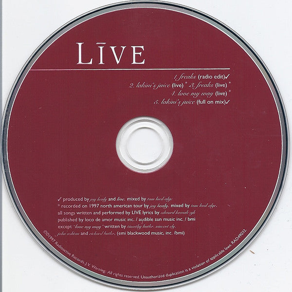 Live : Secret Samadhi (HDCD, Album + HDCD + Ltd)