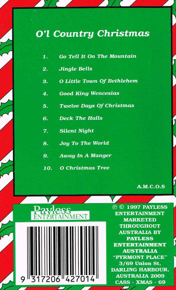 Unknown Artist : O'l Country Christmas (Cass)
