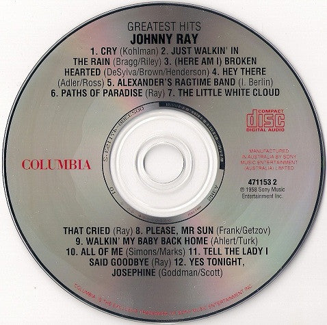 Johnnie Ray : Greatest Hits (CD, Comp)