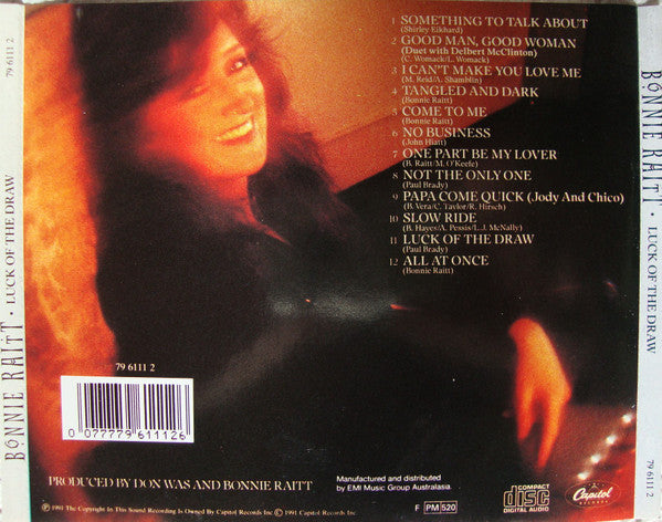 Bonnie Raitt : Luck Of The Draw (CD, Album)