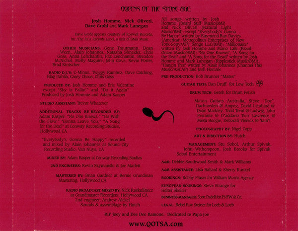 Queens Of The Stone Age : Songs For The Deaf (CD, Album)