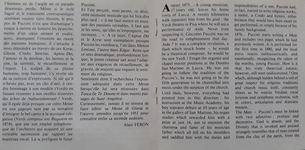 Giacomo Puccini - José Carreras, Hermann Prey, The Ambrosian Singers / Philharmonia Orchestra, Claudio Scimone : Messa Di Gloria (CD, RP, DDD)