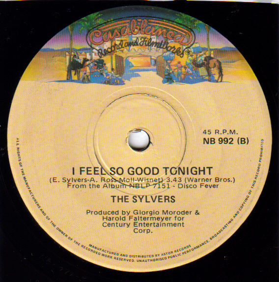 The Sylvers : Hoochie Coochie Dancin' (7", Single)