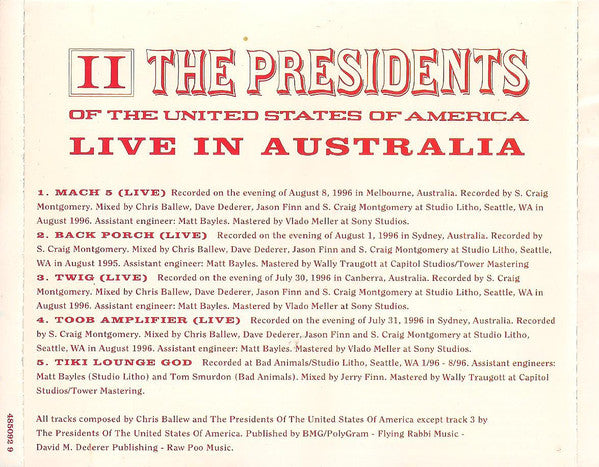 The Presidents Of The United States Of America : II (CD, Album + CD + Ltd)