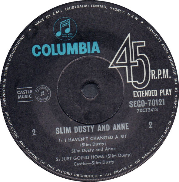 Slim Dusty And Anne : Slim Dusty And Anne (7", EP)