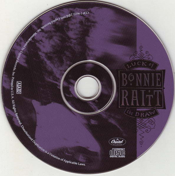 Bonnie Raitt : Luck Of The Draw (CD, Album, Dig)