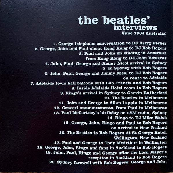 The Beatles : Interviews 1 (CD, Unofficial)