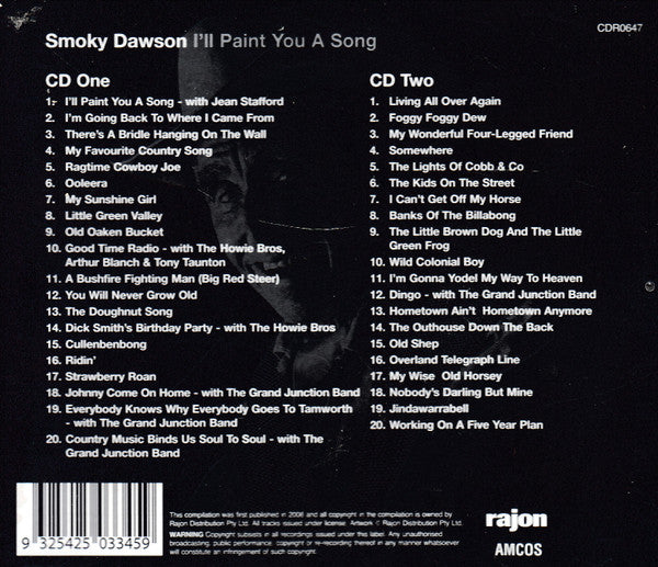 Smoky Dawson : I'll Paint You A Song (2xCD, Album, Comp)