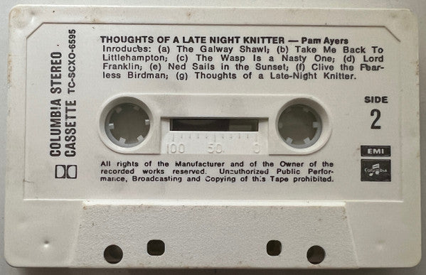 Pam Ayres : Thoughts Of A Late-Night Knitter (Cass, Album, RE)